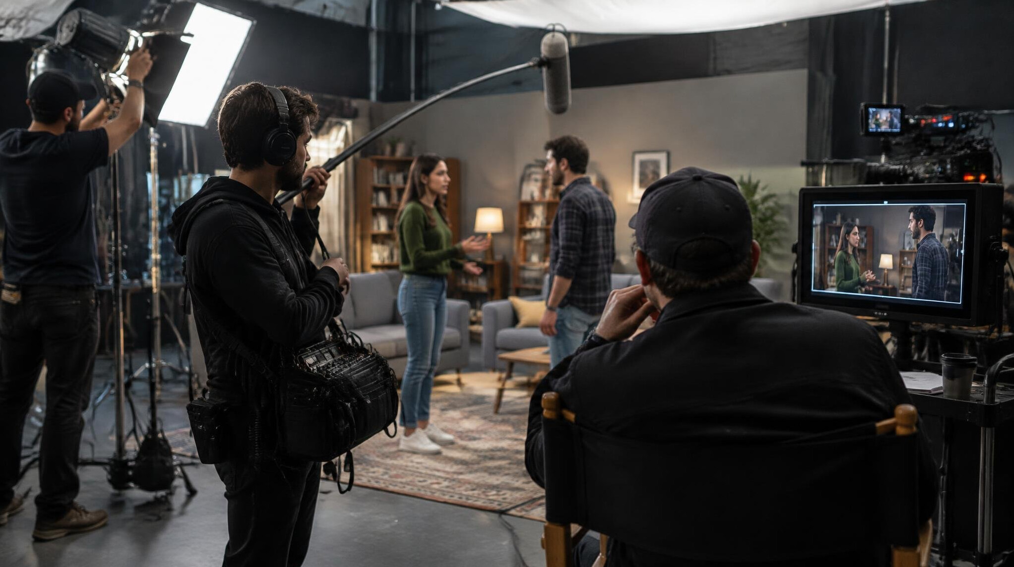 tv lighting setup